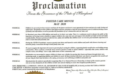 May is Foster Care Month in Maryland!