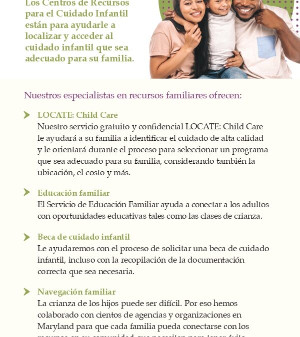 Family Resource Specialist CCRC Flyer (Spanish)