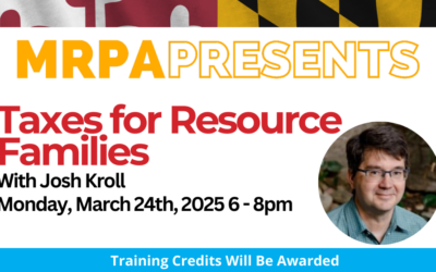 MRPA Presents: Taxes for Resource Families